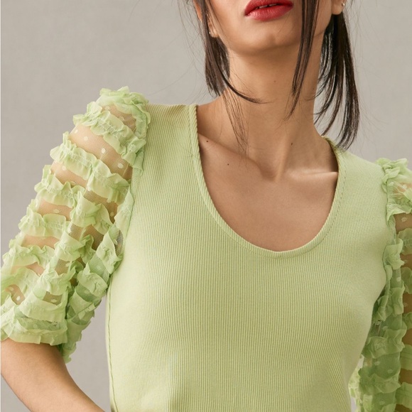 Dolan Ruffle Sleeve Top - Picture 4 of 11